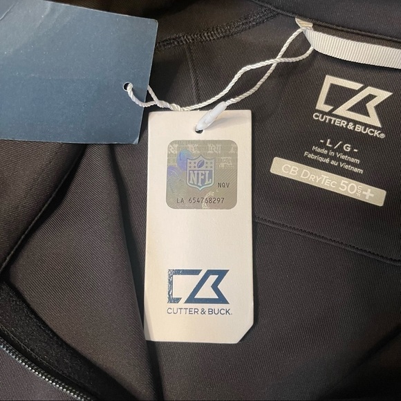 Las Vegas Raiders NFL Allegiant Stadiums Cutter & Buck Black 1/2 Zip Pul… - Picture 7 of 9